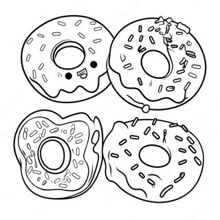 Donuts With Dad Coloring Page 47532-38086