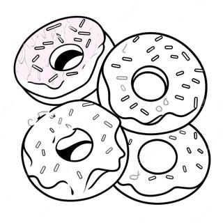 Donuts With Dad Coloring Page 47532-38087