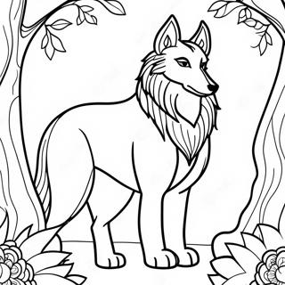 Wolf Mythical Creatures Coloring Pages