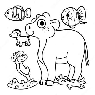 God Made The Animals Coloring Page 47572-38130