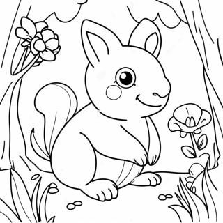 Colorful Spring Animals Coloring Page 47593-38141