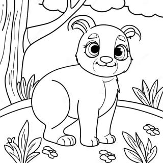 Colorful Spring Animals Coloring Page 47593-38144