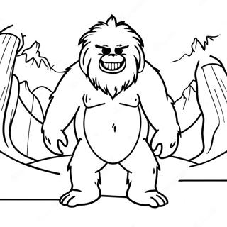 Abominable Snowman Coloring Pages