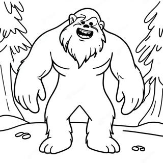 Abominable Snowman Coloring Page 47602-38147