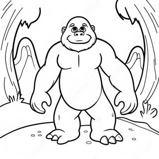 Abominable Snowman Coloring Page 47602-38148