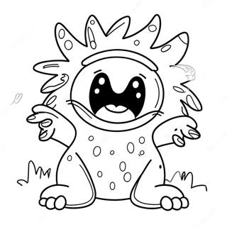 Cute Monster Coloring Pages