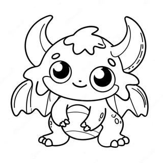 Cute Monster Coloring Page 47632-38174