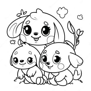 Cute Ohana Characters Coloring Page 47653-38191