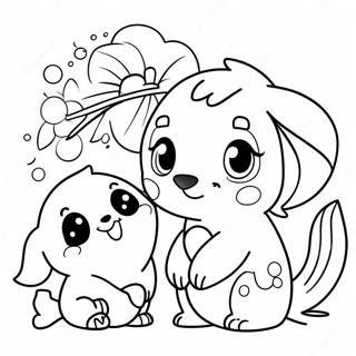 Cute Ohana Characters Coloring Page 47653-38192