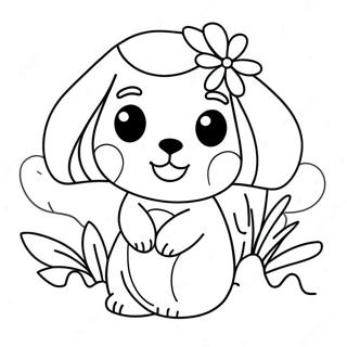 Cute Madison With Flowers Coloring Page 47663-38201