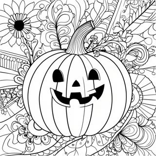 Halloween Zentangle Pumpkin Coloring Page 47672-38199