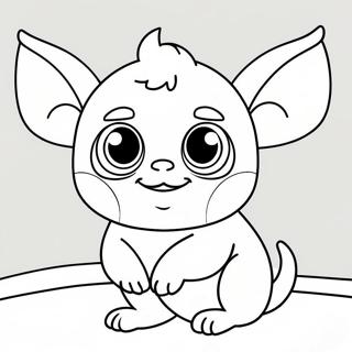 Cute Gizmo With Big Eyes Coloring Page 47683-38216