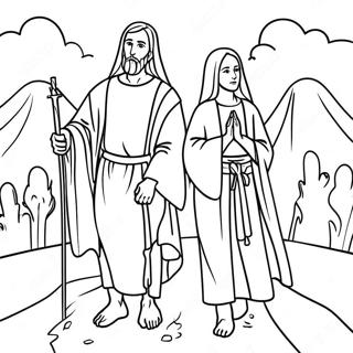 Faithful And Christian Journey Coloring Page 47693-38225