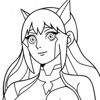 Zero Two Coloring Pages