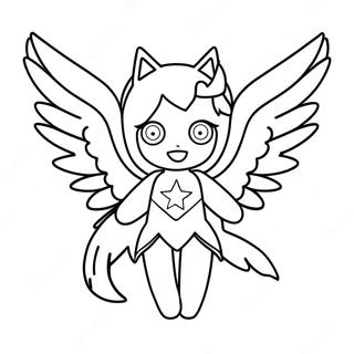 Cute Zero Two With Wings Coloring Page 47703-38229