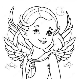 Dragon Girl With Magical Wings Coloring Page 47712-38240