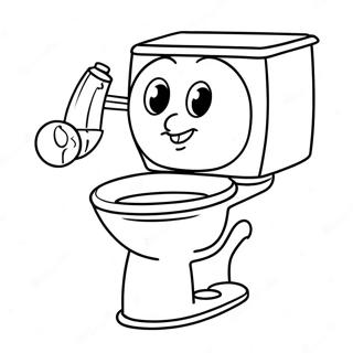 Funny Titan Skibidi Toilet Coloring Page 47723-38247