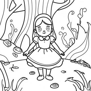 Alice S Nightmare In Wonderland Coloring Page 47772-38284