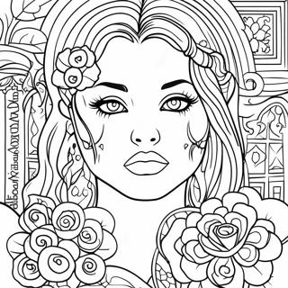 Goth Tattoo Coloring Page 47782-38286