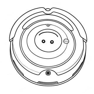 Cute Roomba Vacuum Coloring Page 47813-38319