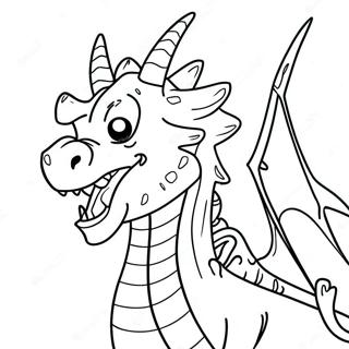 Scary Realistic Dragon Coloring Page 4781-3991