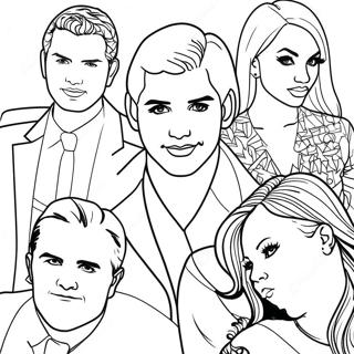 Pop Music Stars Coloring Pages