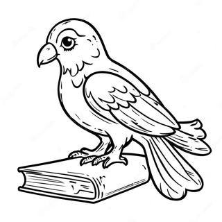 Wise Ravenclaw Student Coloring Page 47863-38353