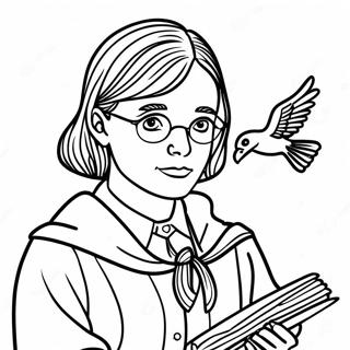 Wise Ravenclaw Student Coloring Page 47863-38355