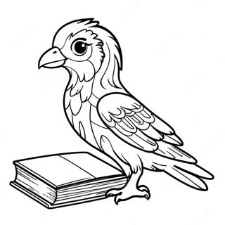 Wise Ravenclaw Student Coloring Page 47863-38356