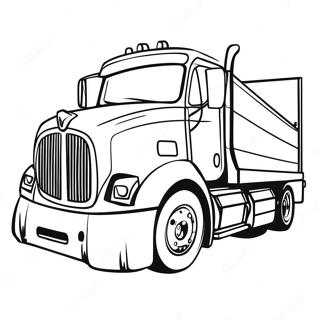 Flatbed Truck Coloring Page 47892-38378