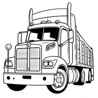 Flatbed Truck Coloring Page 47892-38379