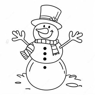 Frosty Snowman Coloring Page 4791-3999