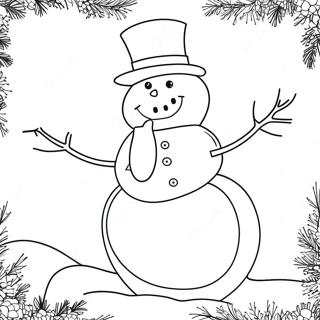 Frosty Snowman Coloring Page 4791-4000