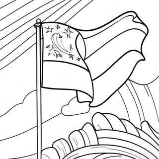 Christian Flag Coloring Page 47922-38399