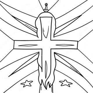 Christian Flag Coloring Page 47922-38400