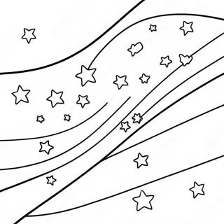 Colorful Christian Flag With Stars Coloring Page 47923-38402