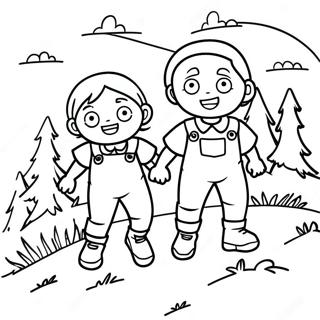 Jack And Jill Coloring Pages