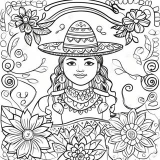 Mexican Folk Art Coloring Page 47942-38412