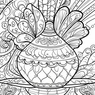 Vibrant Mexican Talavera Pottery Coloring Page 47943-38420