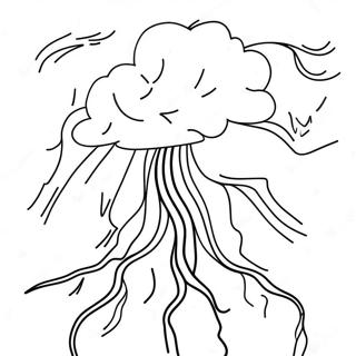 Thunderstorm With Lightning Coloring Page 47953-38422