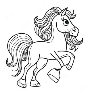 Lucky The Horse Spirit Coloring Page 47973-38445