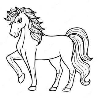 Lucky The Horse Spirit Coloring Page 47973-38448