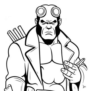 Hellboy Coloring Pages