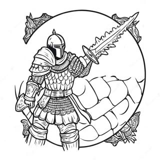 Dark Souls Coloring Page 47992-38459