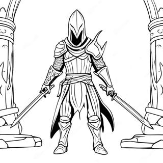 Artorias The Abysswalker Coloring Page 47993-38454