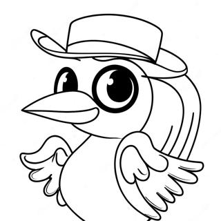 Gangster Tweety Bird Shirt Coloring Pages