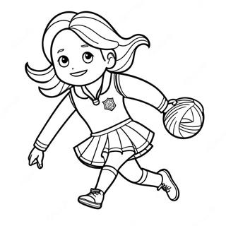 Ginny Weasley In Quidditch Uniform Coloring Page 48013-38477