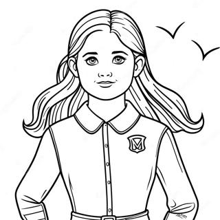 Ginny Weasley In Quidditch Uniform Coloring Page 48013-38478