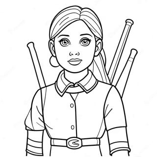 Ginny Weasley In Quidditch Uniform Coloring Page 48013-38480