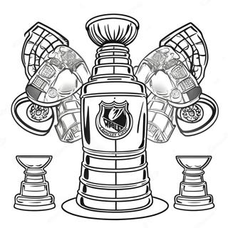 Stanley Cup Trophy Coloring Page 4801-4006